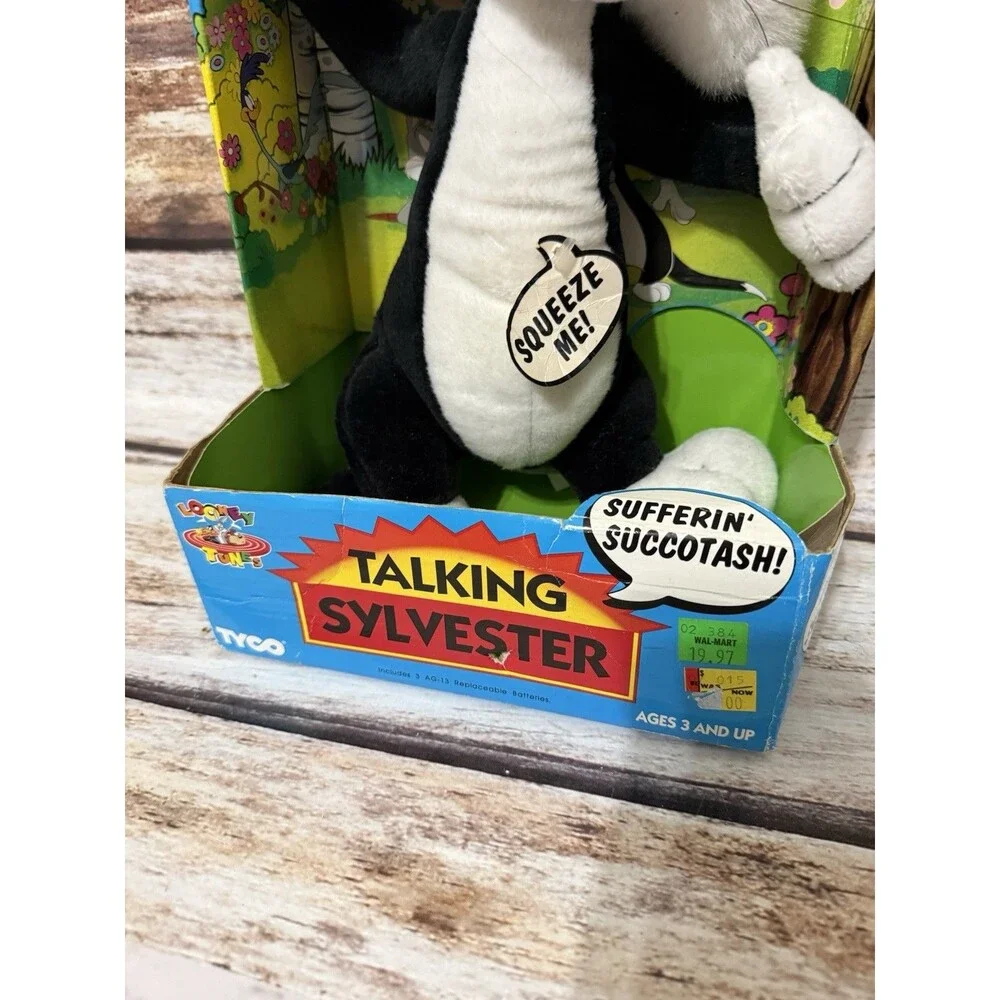 Vintage 1994 Tyco Looney Tunes Plush Sylvester NEW